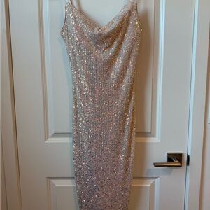 Guess iridescent Sequin Dress size